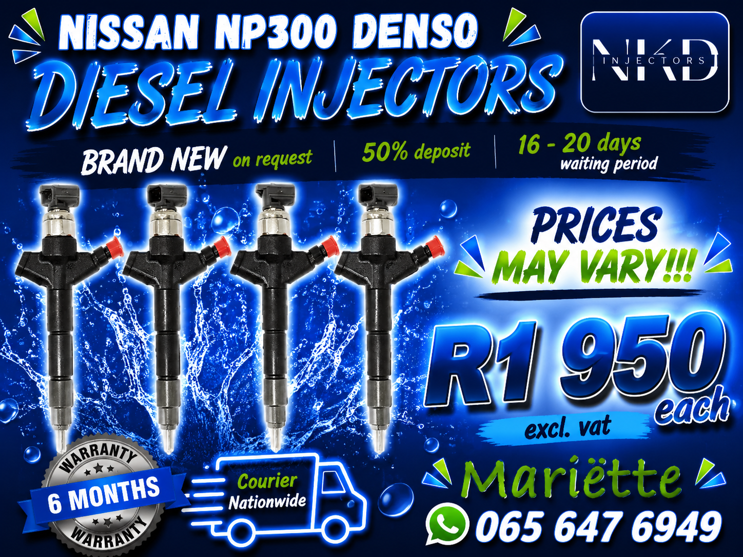 DIESEL INJECTORS NISSAN NP300 - Private Seller DIESEL INJECTORS NISSAN NP300 - Private Seller