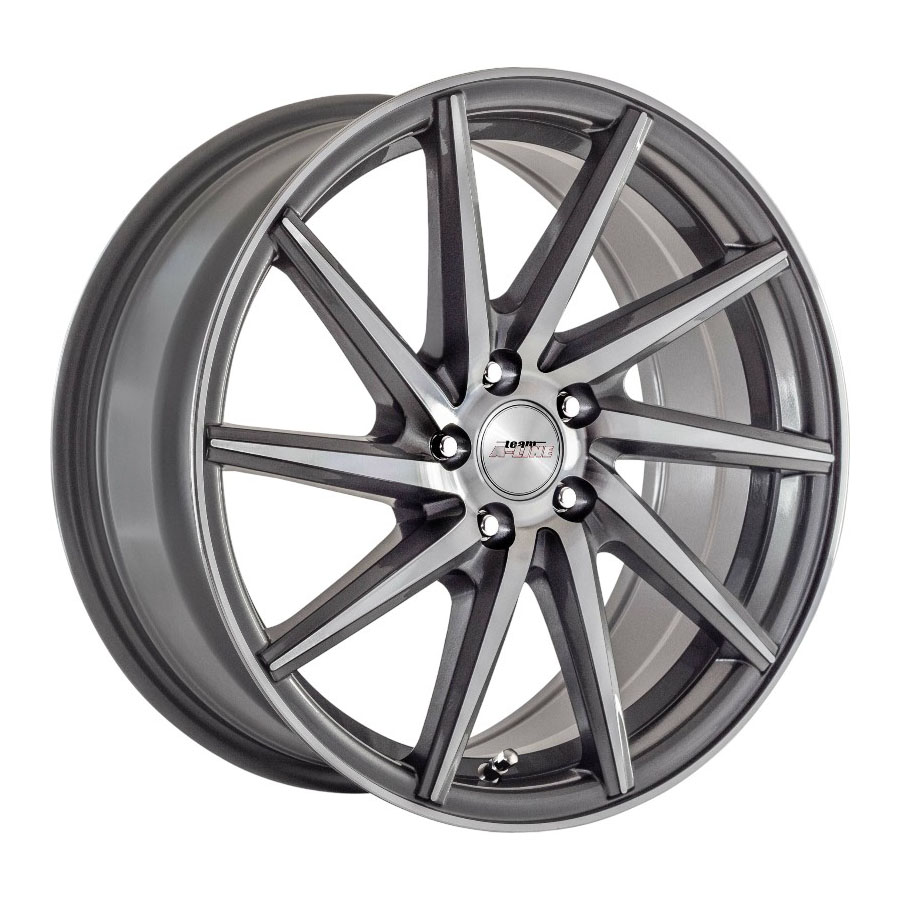 17″ A-Line Phoenix 4/100 Gunmetal Machine Face Alloy Wheels (D-turning right)