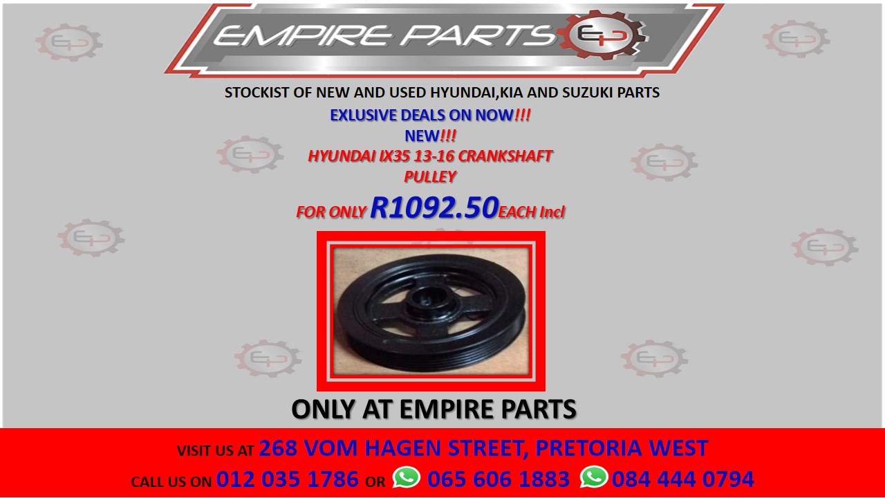 HYUNDAI IX35 13-16 CRANKSHAFT PULLEY - Private Seller HYUNDAI IX35 13-16 CRANKSHAFT PULLEY - Private Seller