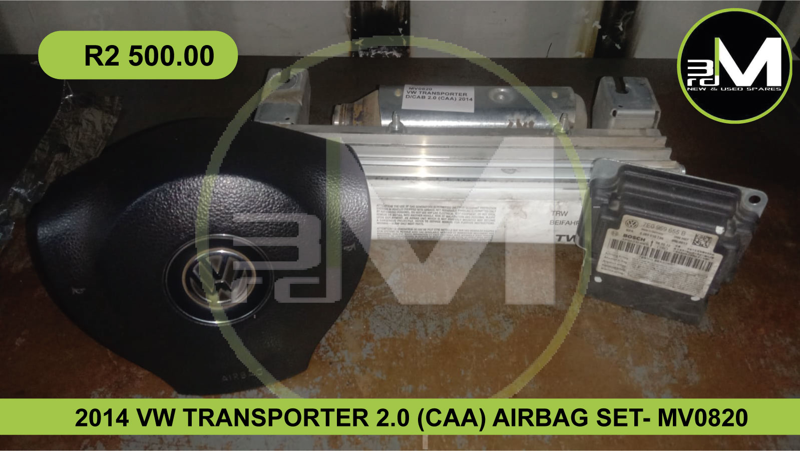 2014 VW TRANSPORTER 2.0 (CAA) AIRBAG SET - MV0820 - Private Seller 2014 VW TRANSPORTER 2.0 (CAA) AIRBAG SET - MV0820 - Private Seller
