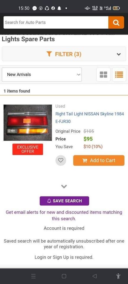 Nissan skyline lights all lights - Private Seller