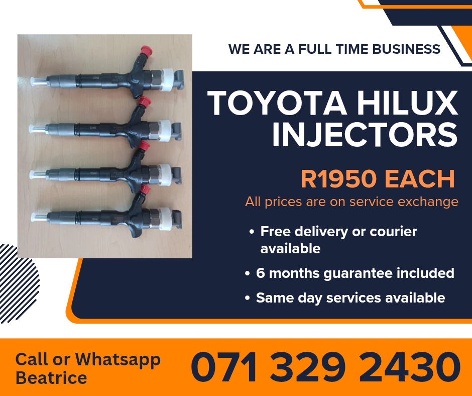 TOYOTA HILUX INJECTORS FOR SALE WITH WARRANTY - Private Seller TOYOTA HILUX INJECTORS FOR SALE WITH WARRANTY - Private Seller