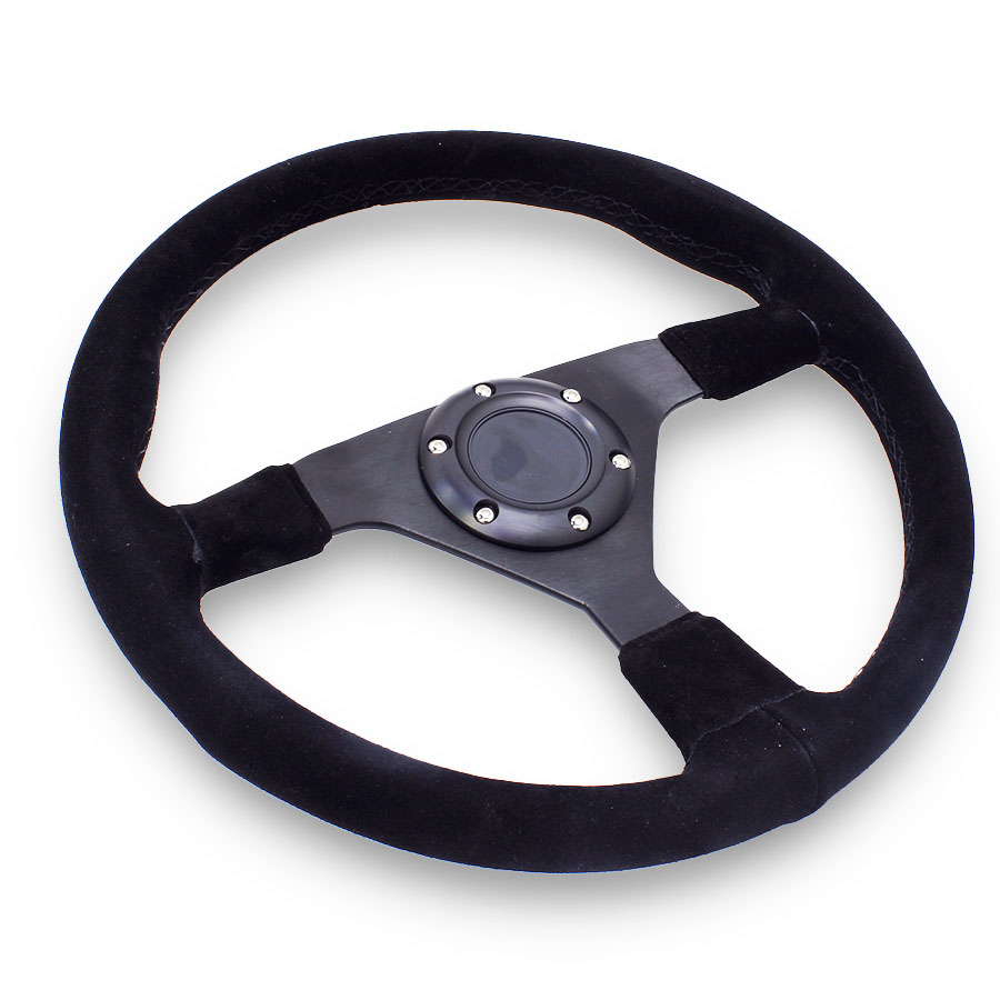 GripForge Montecarlo Sport Design Suede Steering Wheel