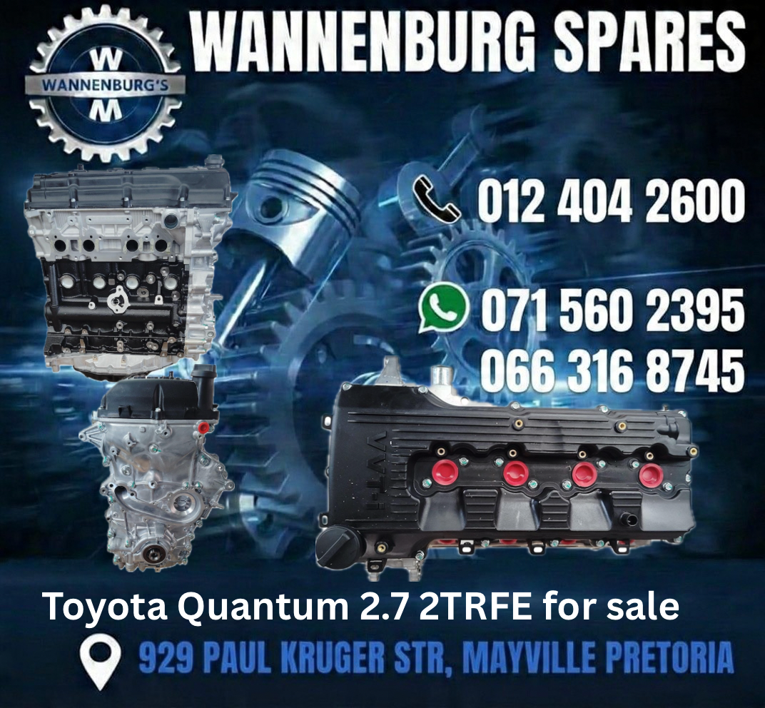 Toyota Quantum 2.7 2TRFE Engine - Private Seller Toyota Quantum 2.7 2TRFE Engine - Private Seller