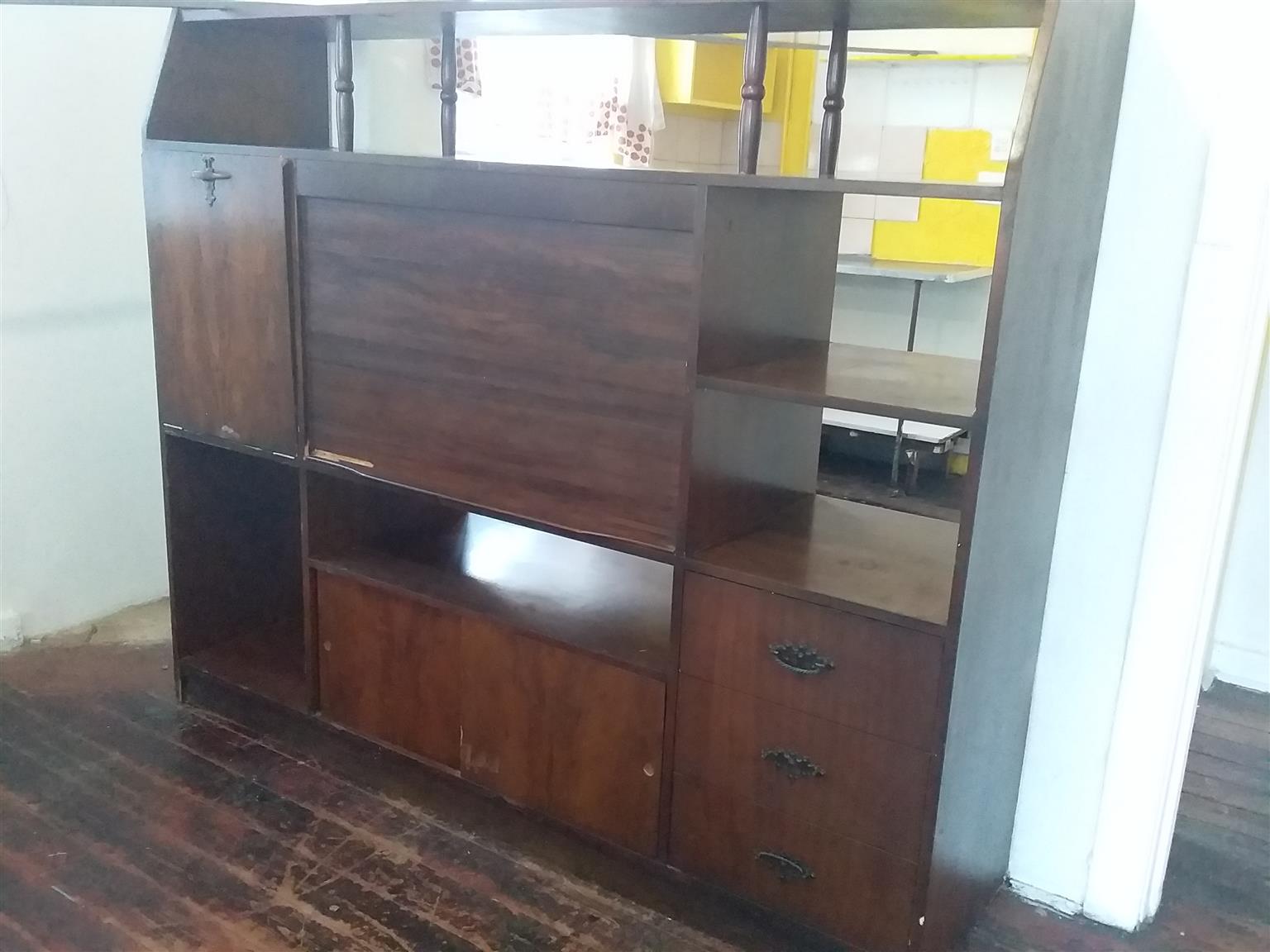Antique wall unit