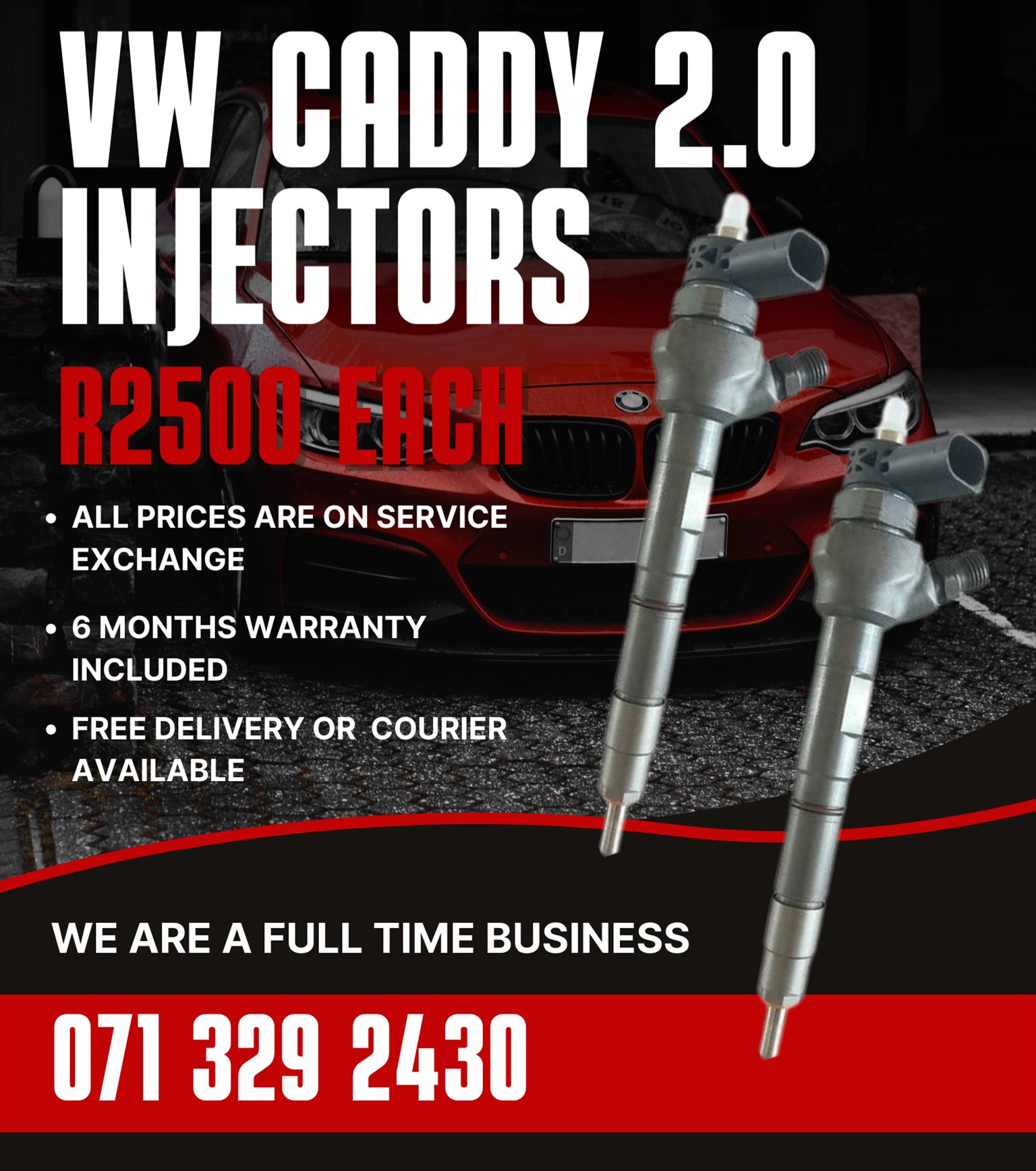 VW CADDY 2.0 INJECTORS FOR SALE WITH WARRANTY - Private Seller VW CADDY 2.0 INJECTORS FOR SALE WITH WARRANTY - Private Seller