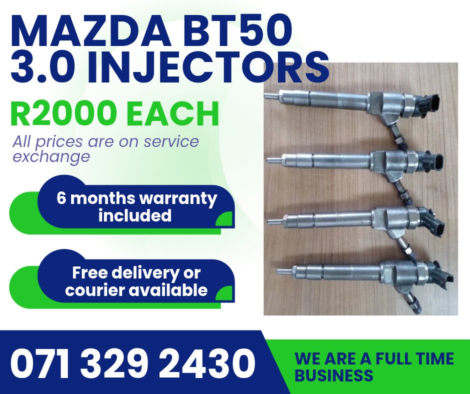 MAZDA BT50 3.0 DIESEL INJECTORS FOR SALE WITH WARRANTY - Private Seller MAZDA BT50 3.0 DIESEL INJECTORS FOR SALE WITH WARRANTY - Private Seller