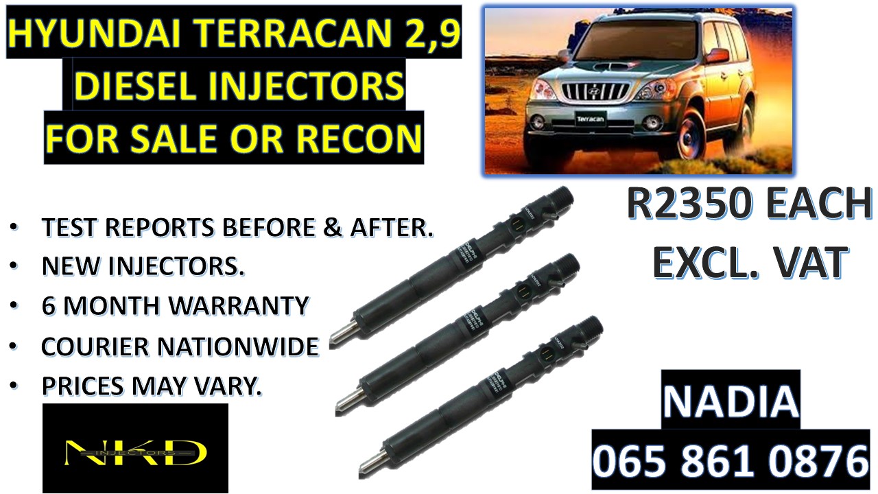 DIESEL INJECTORS FOR SALE FOR HYUNDAI TERRACAN 2.9 - Private Seller DIESEL INJECTORS FOR SALE FOR HYUNDAI TERRACAN 2.9 - Private Seller