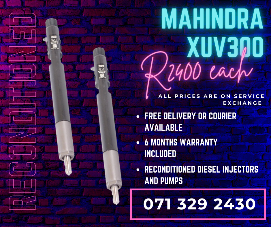 MAHINDRA XUV300 INJECTORS FOR SALE WITH WARRANTY - Private Seller MAHINDRA XUV300 INJECTORS FOR SALE WITH WARRANTY - Private Seller