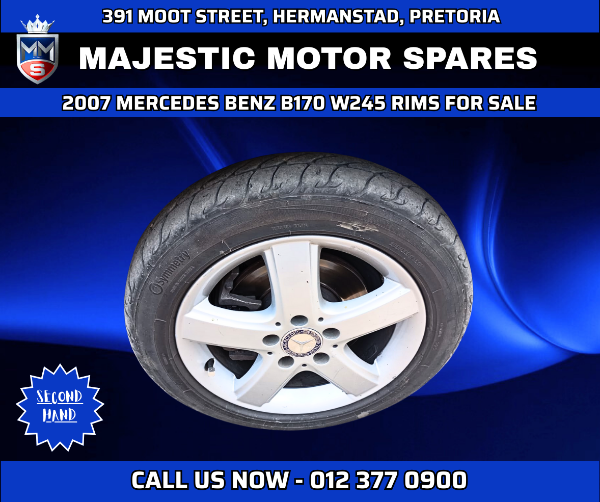2007 Mercedes Benz B170 W245 Rims For Sale – Used - Private Seller 2007 Mercedes Benz B170 W245 Rims For Sale – Used - Private Seller