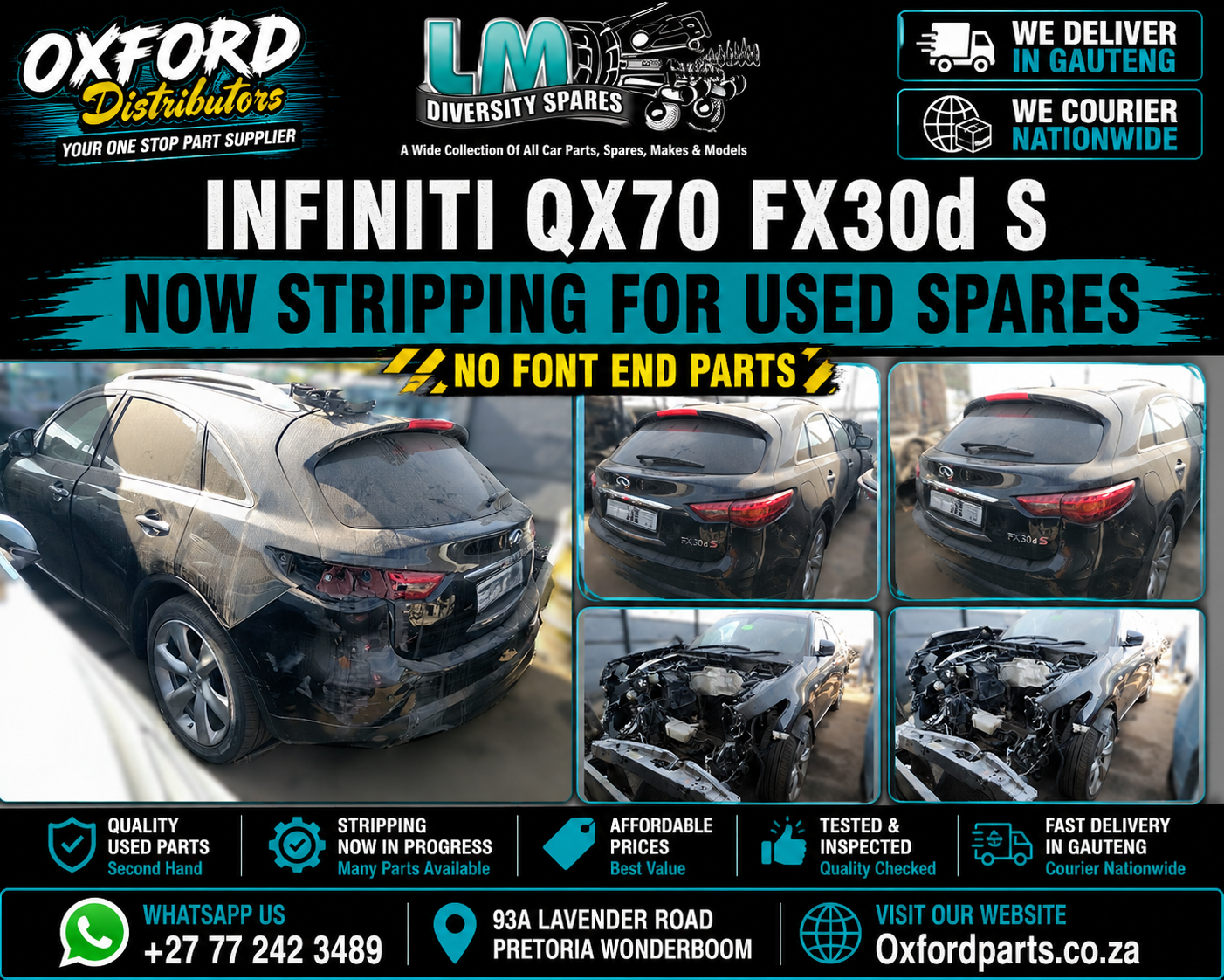 Infiniti QX70 Diesel Spares used parts - Private Seller Infiniti QX70 Diesel Spares used parts - Private Seller