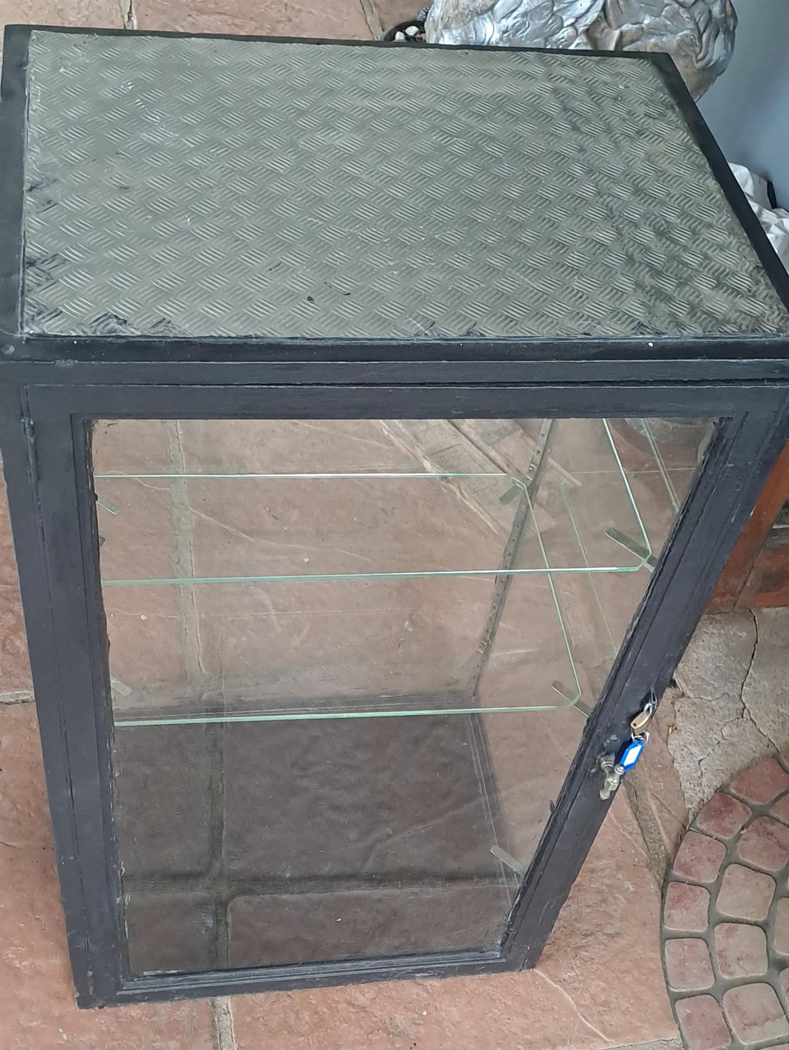 Antique glass cabinet