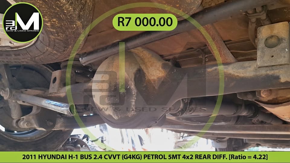 2011 HYUNDAI H-1 BUS 2.4 CVVT (G4KG) PETROL 5MT 4×2 REAR DIFF. [Ratio = 4.22