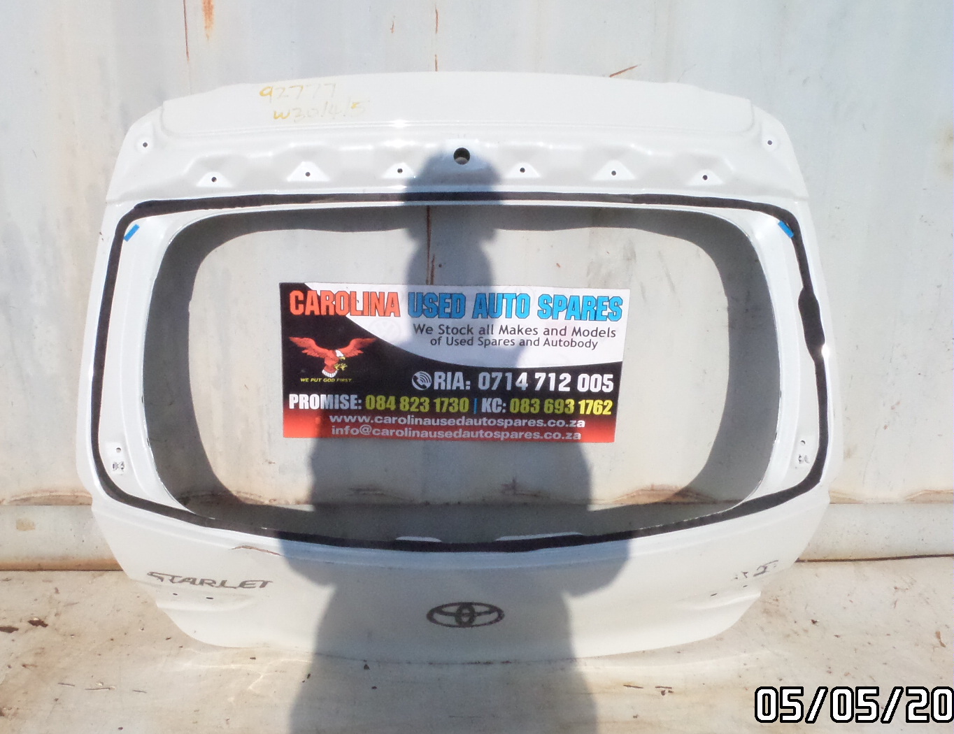Toyota Starlet tailgate (2023) - Private Seller Toyota Starlet tailgate (2023) - Private Seller
