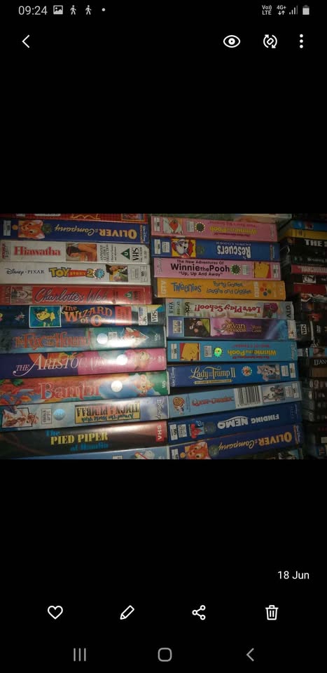 VHS videos,CDs,DVDs R1900 neg as a lot,over 400 in total.