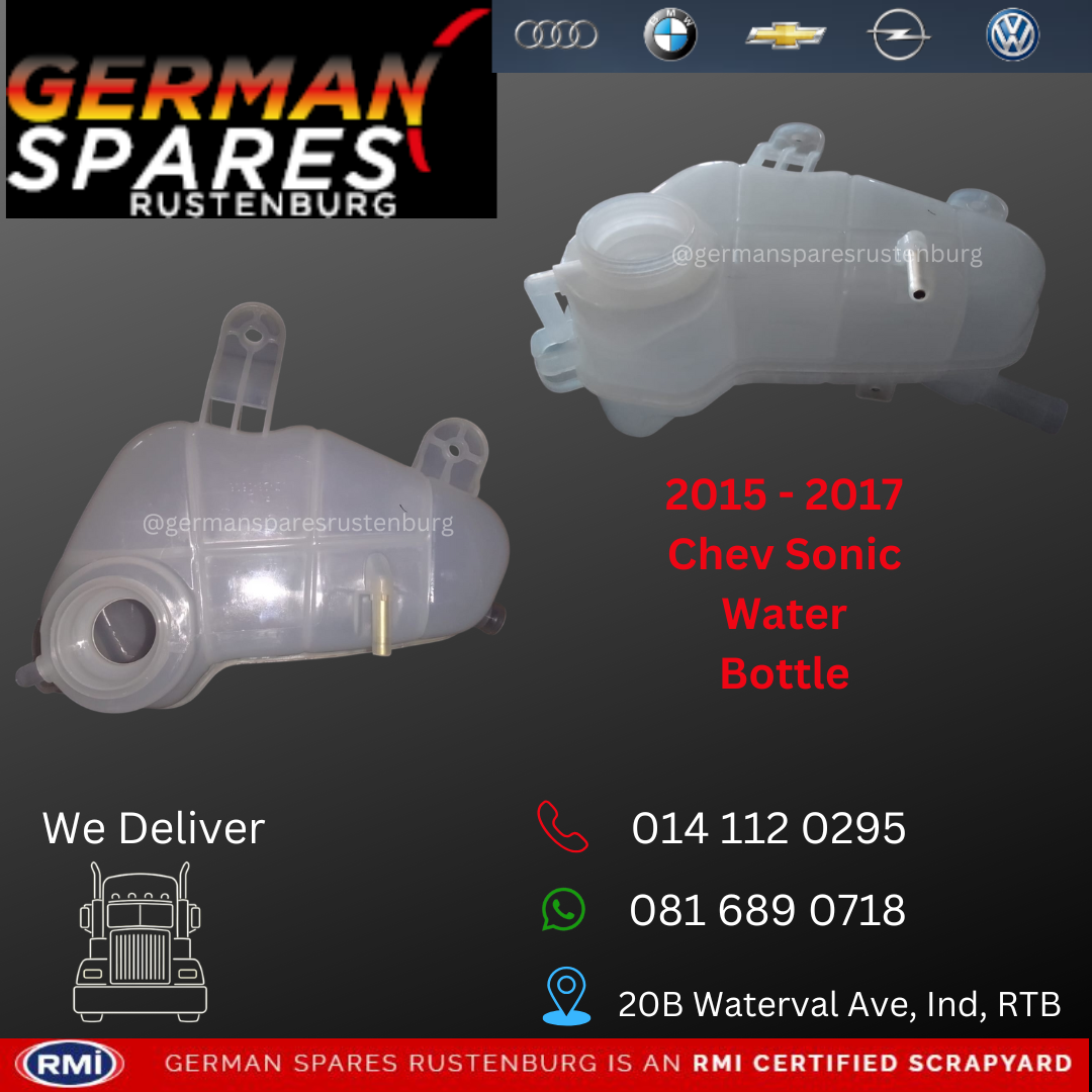 2015 - 2017 Chev Sonic Water Bottle - Private Seller 2015 - 2017 Chev Sonic Water Bottle - Private Seller