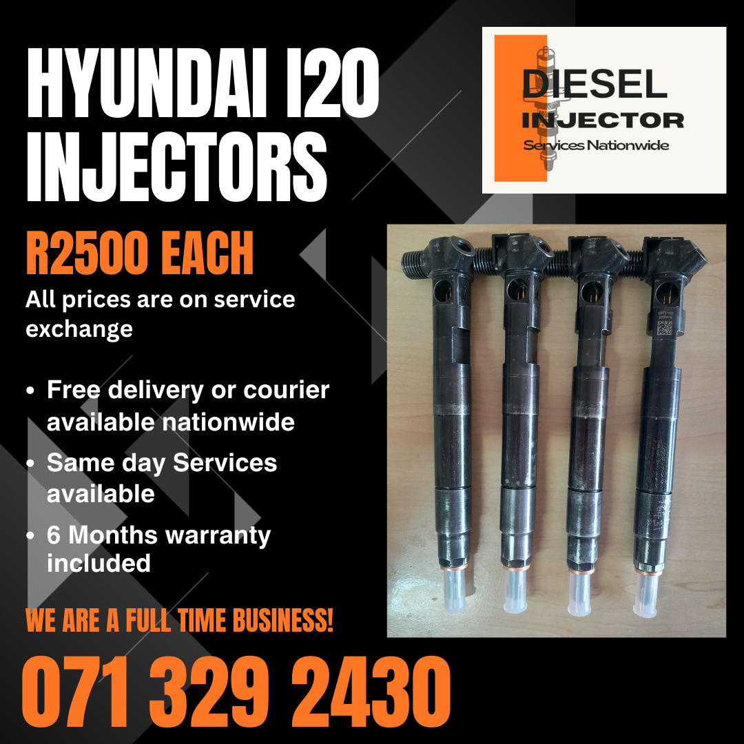 HYUNDAI I20 INJECTORS FOR SALE WITH WARRANTY - Private Seller HYUNDAI I20 INJECTORS FOR SALE WITH WARRANTY - Private Seller