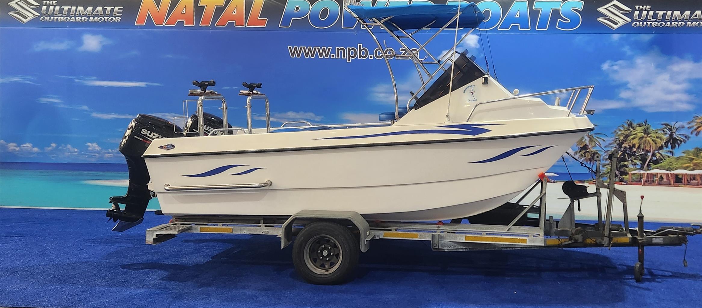 YOGI CAT 500 ON TRAILER 2 X 60 HP SUZUKI 4 STROKES 2011 MODEL 190 / 200 HOURS YOGI CAT 500 ON TRAILER 2 X 60 HP SUZUKI 4 STROKES 2011 MODEL 190 / 200 HOURS