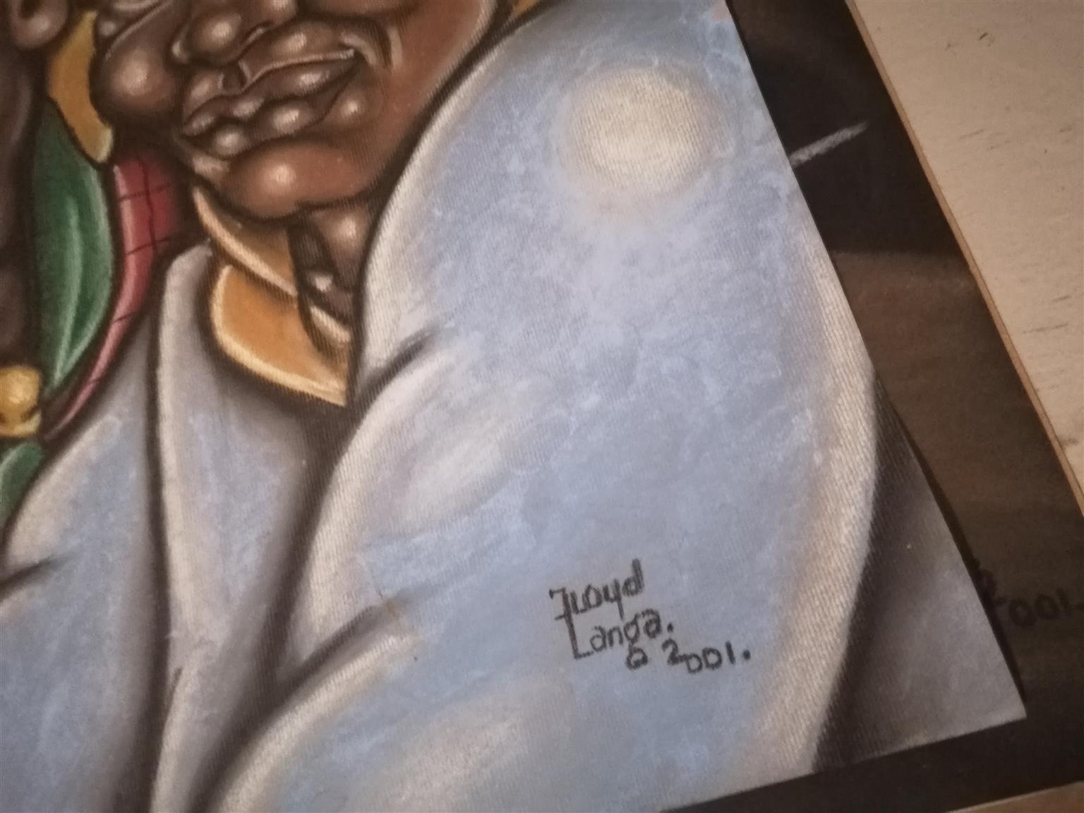 Oil paintings, Floyd Langa.