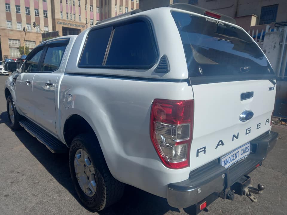 2019 FORD RANGER 3.2 TDCI XLT DIESEL, AUTOMATIC 4X4, DOUBLE CAB CANOPY, WHITE , 96000KM