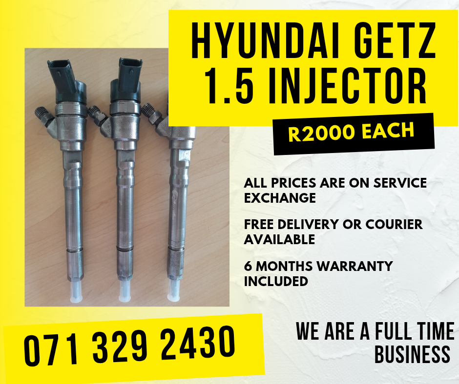 HYUNDAI GETZ 1.5 DIESEL INJECTORS FOR SALE WITH WARRANTY - Private Seller HYUNDAI GETZ 1.5 DIESEL INJECTORS FOR SALE WITH WARRANTY - Private Seller