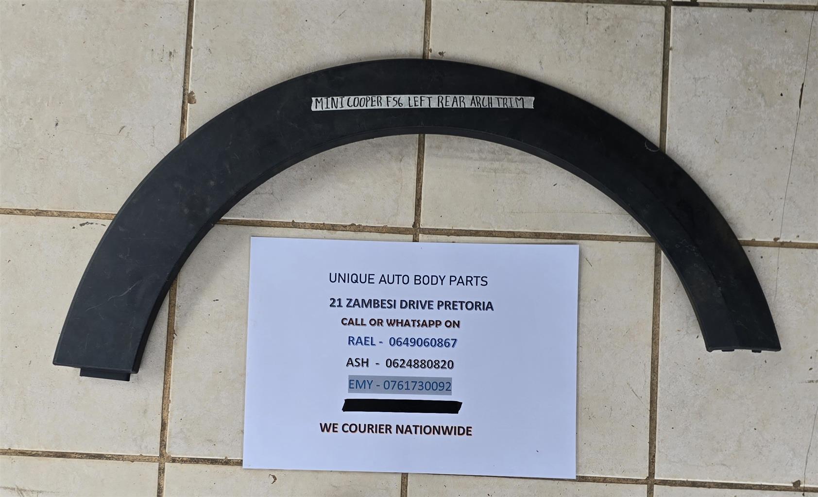 Mini Cooper F56 LR Wheel Arch (Genuine) Mini Cooper F56 LR Wheel Arch (Genuine)