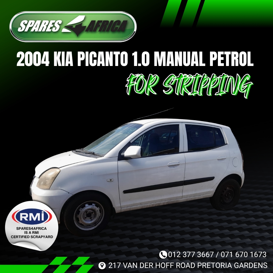 2004 KIA PICANTO 1.0 MANUAL PETROL – FOR STRIPPING - Private Seller 2004 KIA PICANTO 1.0 MANUAL PETROL – FOR STRIPPING - Private Seller