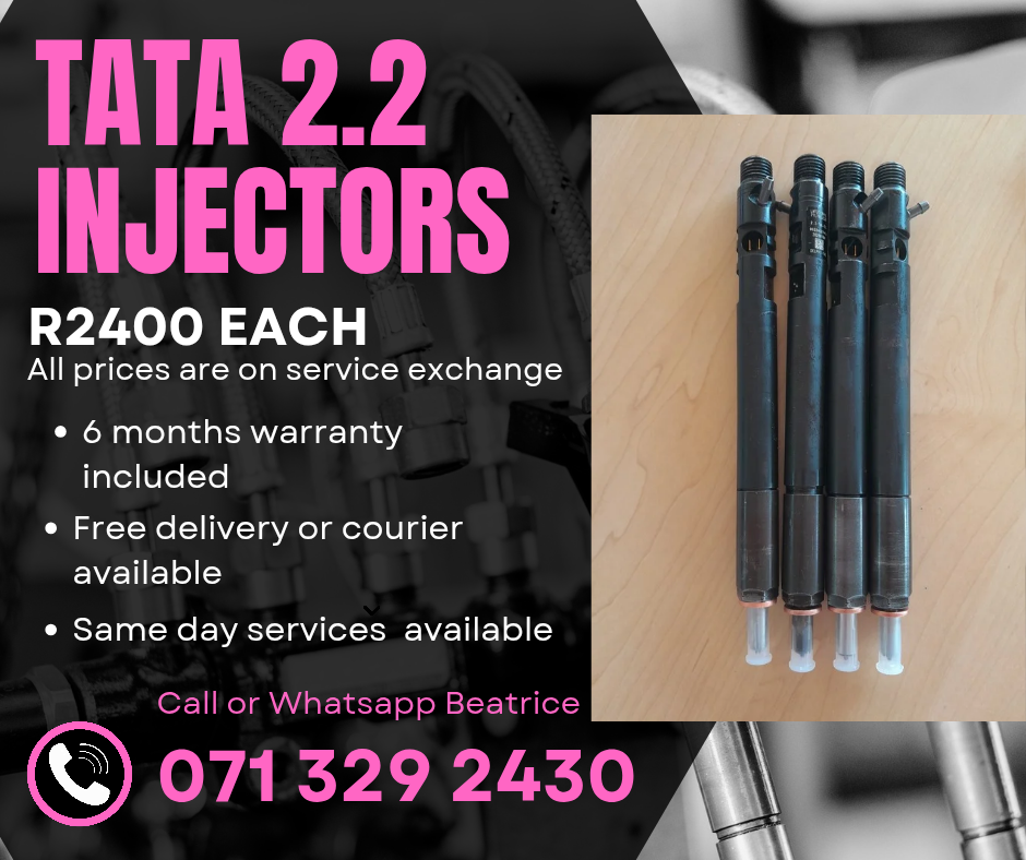 TATA 2.2 INJECTORS FOR SALE WITH WARRANTY ON