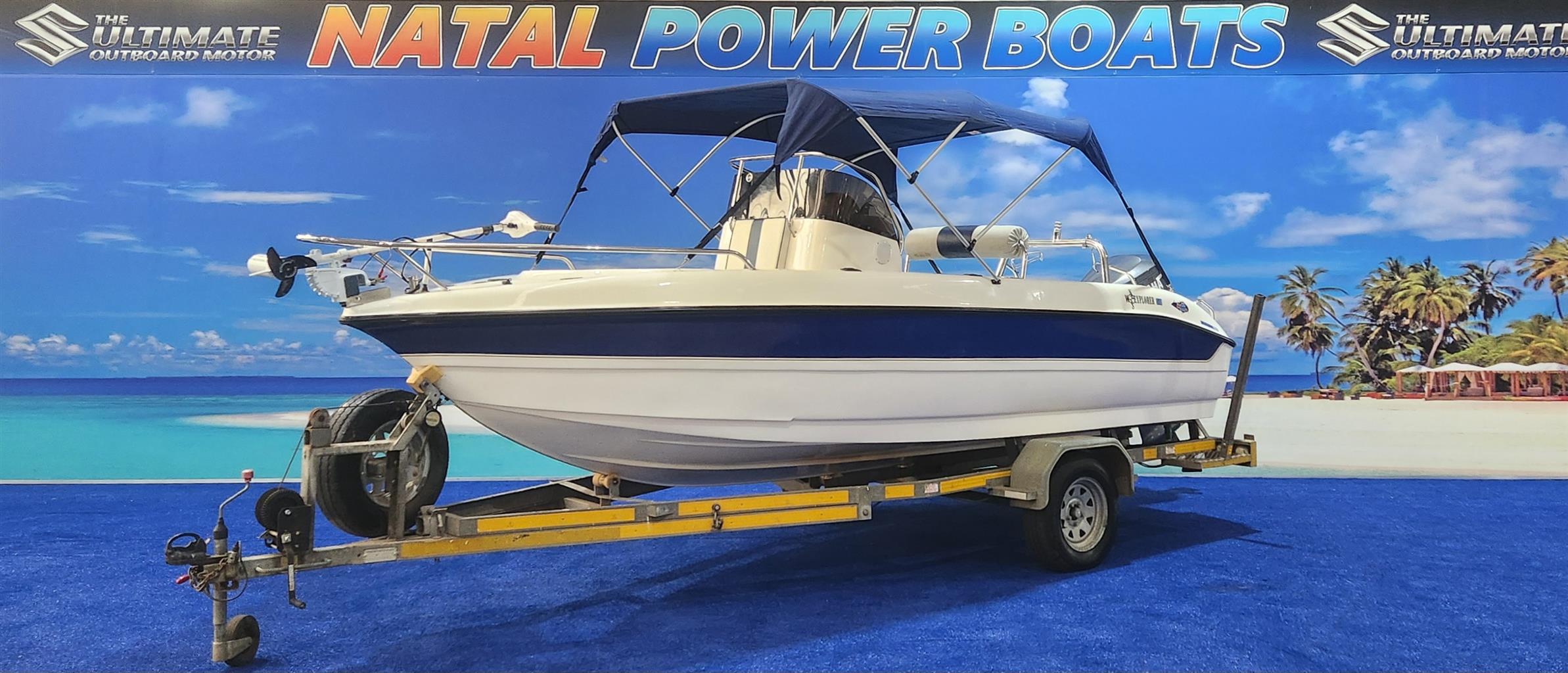 EXPLORER 510 CC ON TRAILER 115 HP YAMAHA 177 HOUR