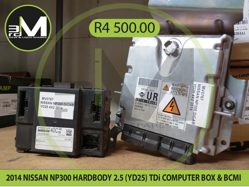 2014 NISSAN NP300 HARDBODY 2.5 (YD25) TDi COMPUTER BOX & BCMI R4,500 ...