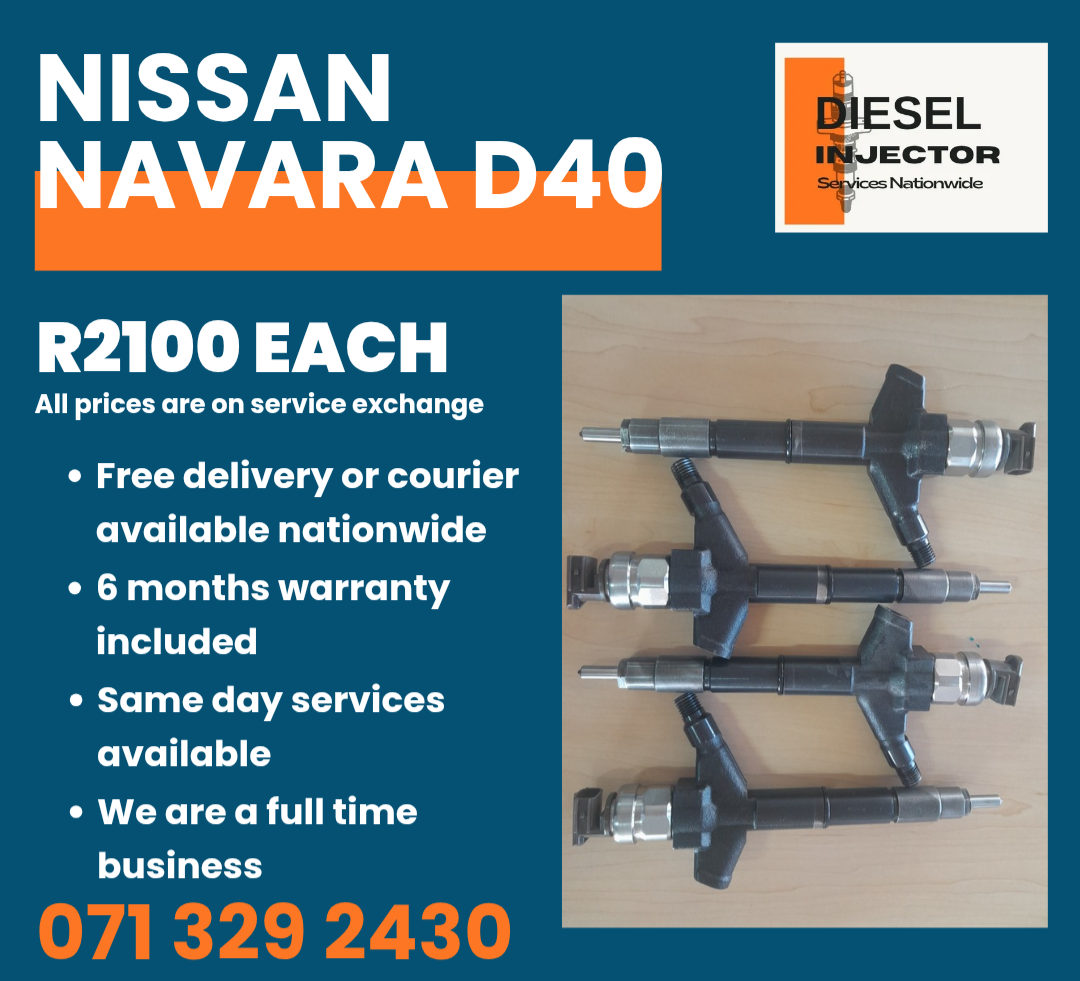 NISSAN NAVARA D40 INJECTORS FOR SALE WITH WARRANTY