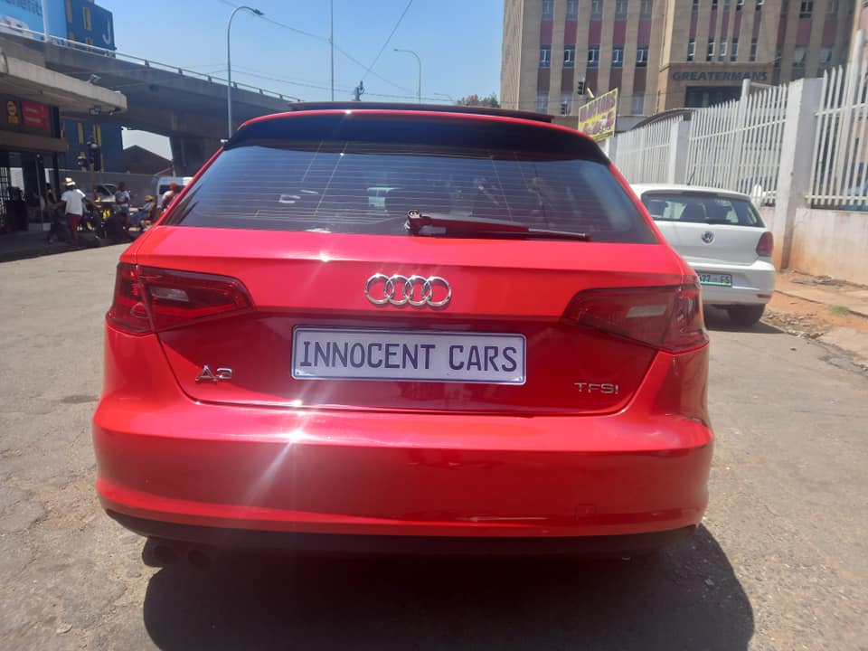 2016 AUDI A3 2.0 TFSI PETROL, AUTOMATIC TRANSMISSION, RED COLOUR, MILEAGE 72000KM