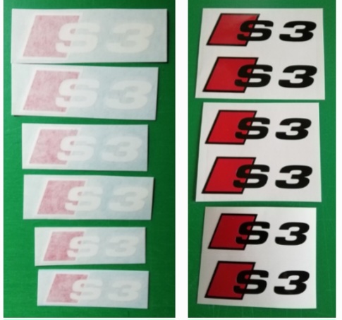 Audi S3 caliper stickers decals sets - Private Seller