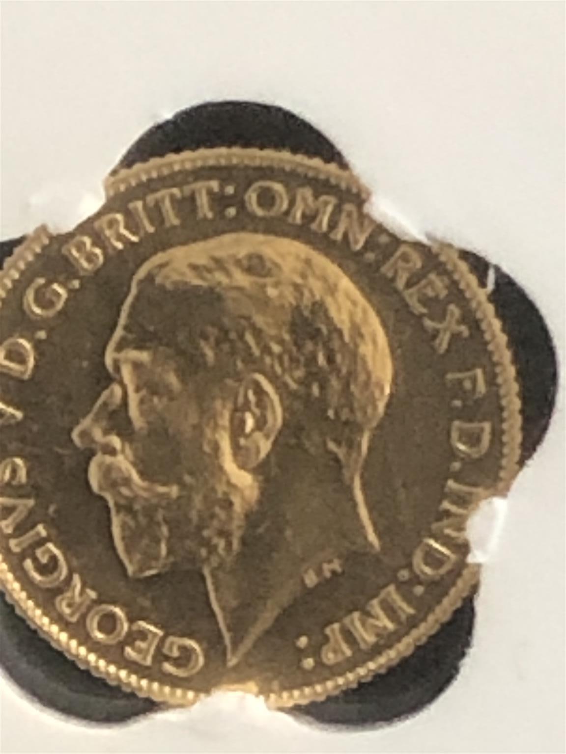 Extremely Rare & Scarce SA 1923 Full Gold Sovereign Coin In High Grade