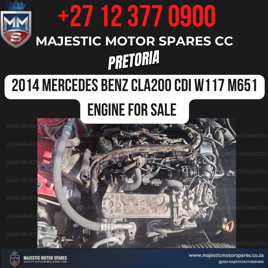 2014 Mercedes Benz CLA220 CDI W117 Used Parts & Auto Spares for Sale - Pretoria - Private Seller 2014 Mercedes Benz CLA220 CDI W117 Used Parts & Auto Spares for Sale - Pretoria - Private Seller