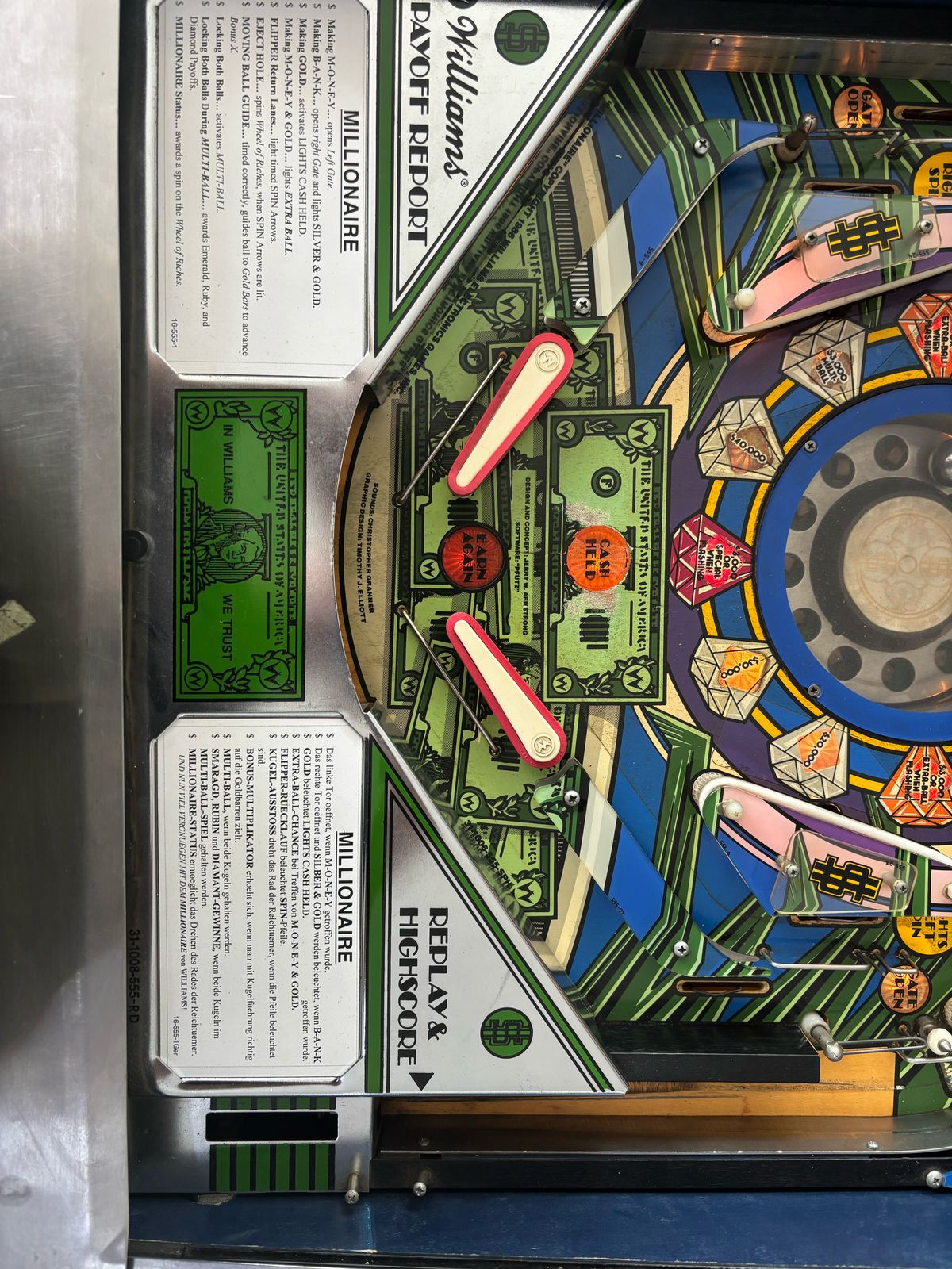 Millionaire Pinball Machine for Sale