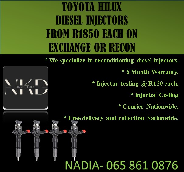 TOYOTA HILUX INJECTORS FOR SALE - Private Seller TOYOTA HILUX INJECTORS FOR SALE - Private Seller