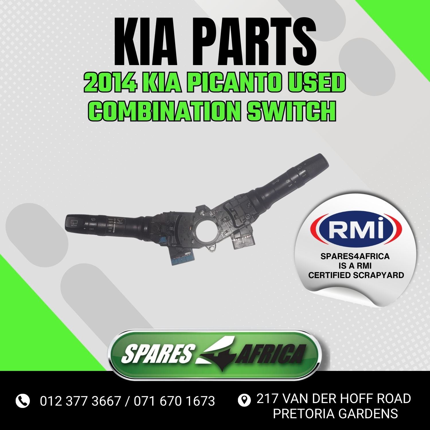 2014 KIA PICANTO USED COMBINATION SWITCH FOR SALE - Private Seller 2014 KIA PICANTO USED COMBINATION SWITCH FOR SALE - Private Seller