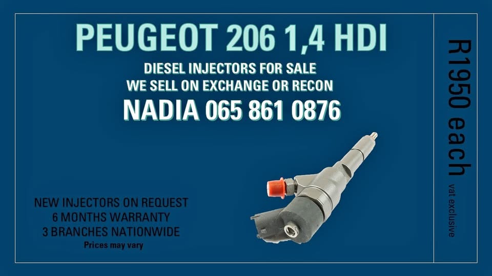 PEUGEOT 206 1,4 HDI DIESEL INJECTORS FOR SALE - Private Seller PEUGEOT 206 1,4 HDI DIESEL INJECTORS FOR SALE - Private Seller