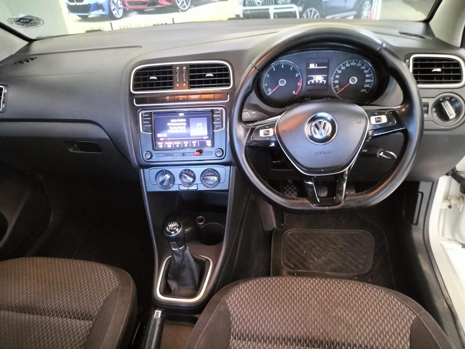 2019 VW POLO 6 1.6 SEDAN MANUAL WHITE PETROL71000KM