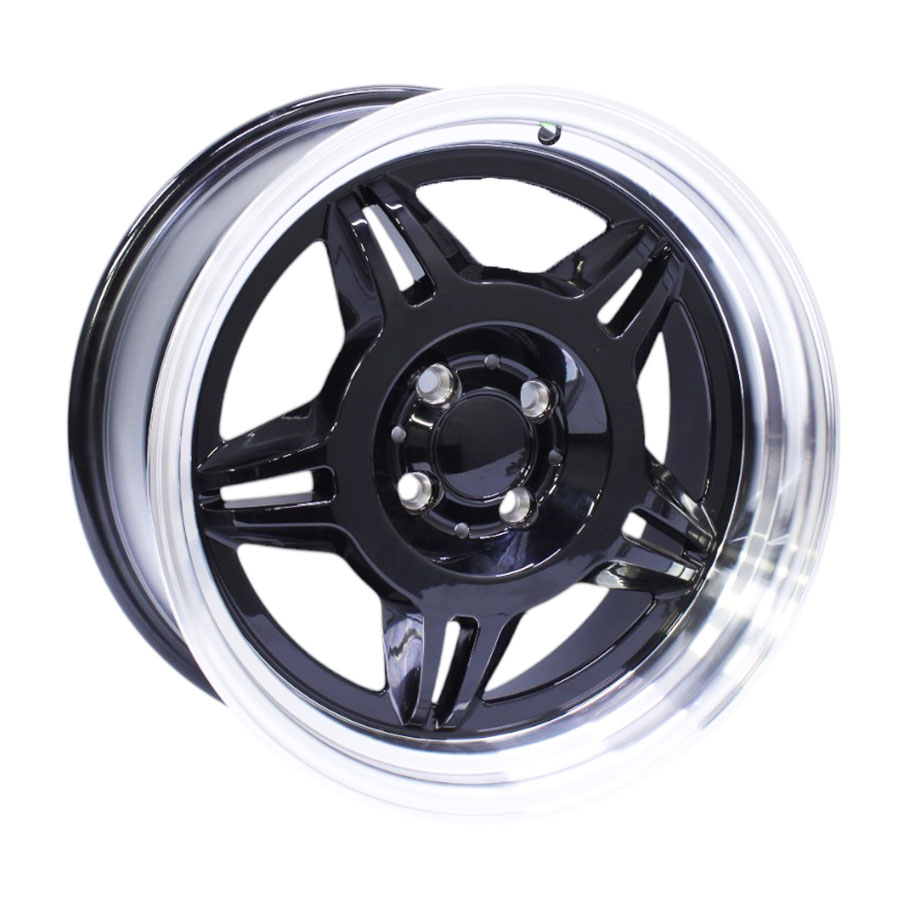 17″ CW 7673 4/100 Motorsport Gloss Black Alloy Wheels