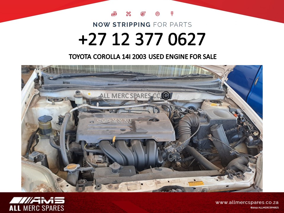 2003 Toyota Corolla 1.4 engine used for sale - Private Seller 2003 Toyota Corolla 1.4 engine used for sale - Private Seller