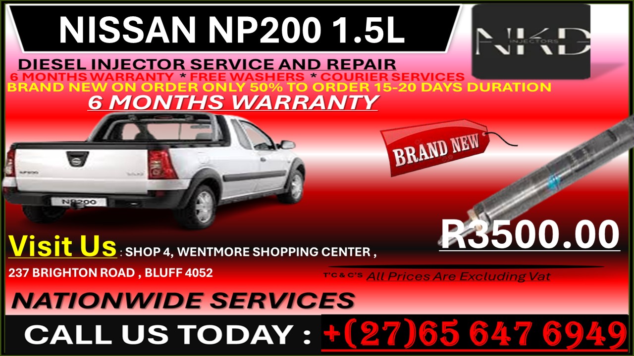 BRAND NEW NISSAN NP200 DIESEL INJECTORS - Private Seller BRAND NEW NISSAN NP200 DIESEL INJECTORS - Private Seller