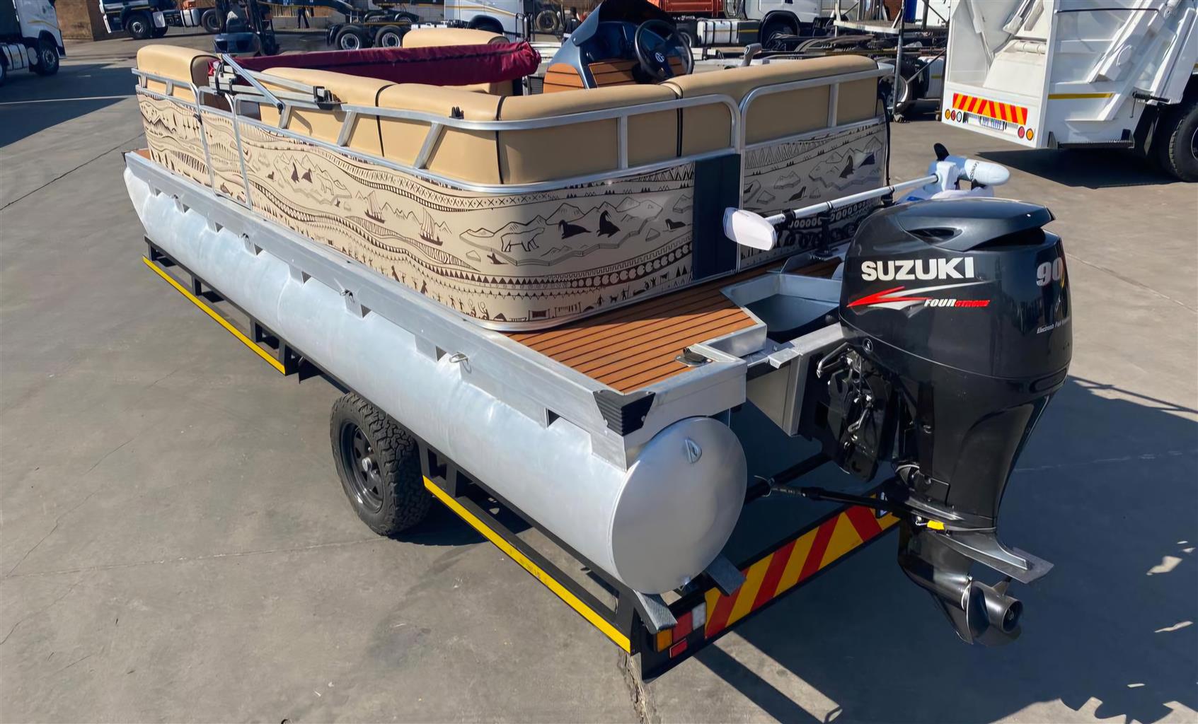Aluminium Pontoon with 4 stroke