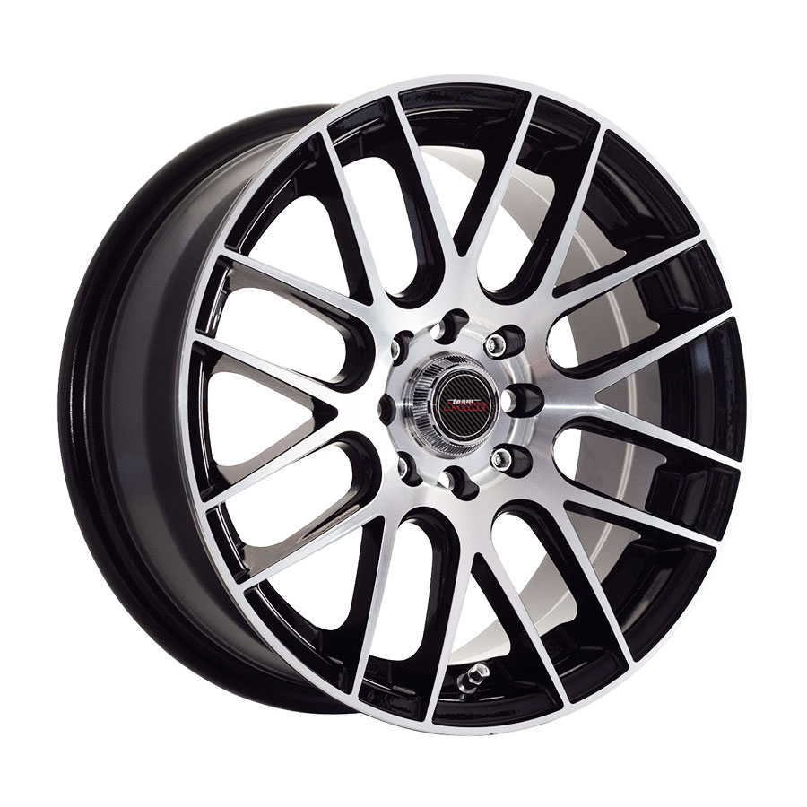 14″ A-Line Octane 4/100 & 4/108 Black machine Face Alloy Wheels