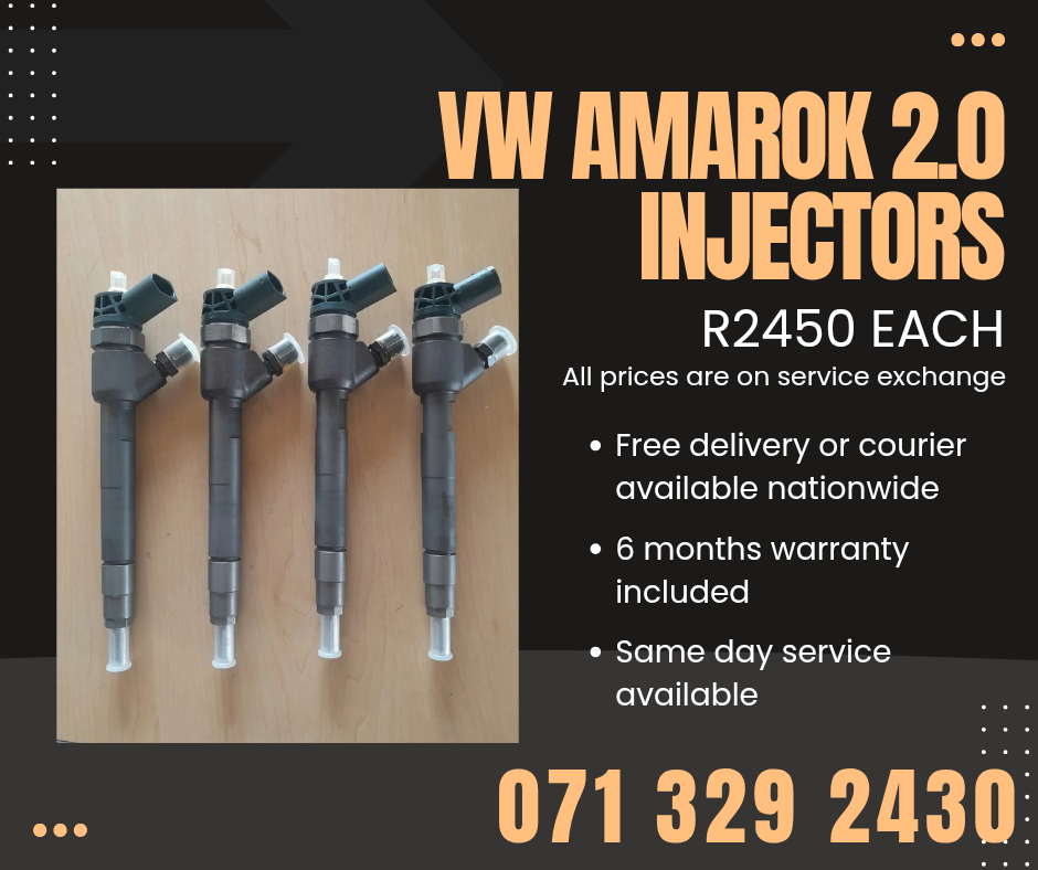 VW AMAROK 2.0 INJECTORS FOR SALE WITH WARRANTY - Private Seller VW AMAROK 2.0 INJECTORS FOR SALE WITH WARRANTY - Private Seller