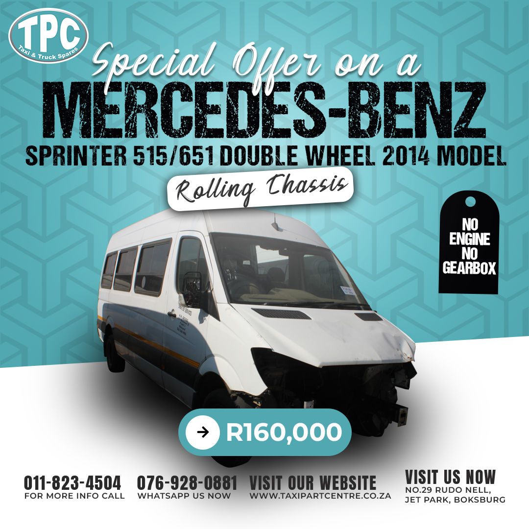 Rolling Chassis of a Mercedes-Benz Sprinter 515/651 2014 Double Wheel Model Rolling Chassis of a Mercedes-Benz Sprinter 515/651 2014 Double Wheel Model
