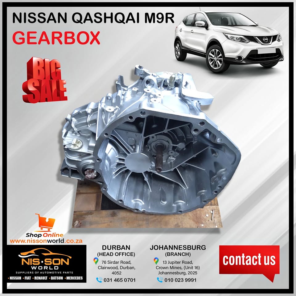 NISSAN QASHQAI M9R GEARBOX - Private Seller NISSAN QASHQAI M9R GEARBOX - Private Seller