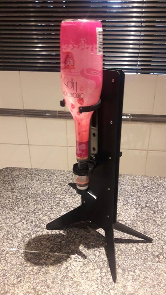 Liquor Dispenser: Unique Free Standing with 2-Optics. Made of Iron. Brand New