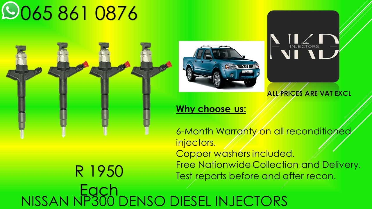 Nissan NP300 common rail injectors for sale on service exchange or recon - Private Seller Nissan NP300 common rail injectors for sale on service exchange or recon - Private Seller